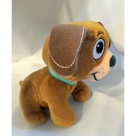 Disney Nick Jr. Just Play Doc McStuffins Findo Brown Puppy Dog Bean Bag Plush 5" - Picture 2 of 7